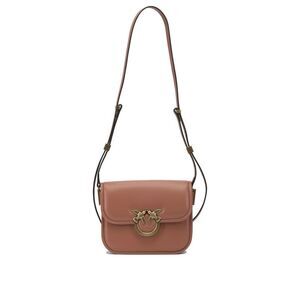 PINKO Love Birds Shoulder Bag Women BROWN Shoulder Bags